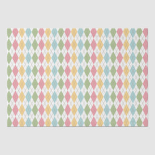 Papel De Seda Patrón de bonito Pastel Argyle