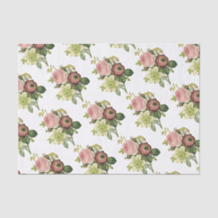 Papel De Seda Patrón de Bouquet de flores