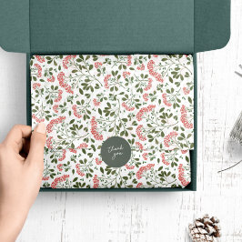 Papel De Seda Patrón de Bouquet de invierno