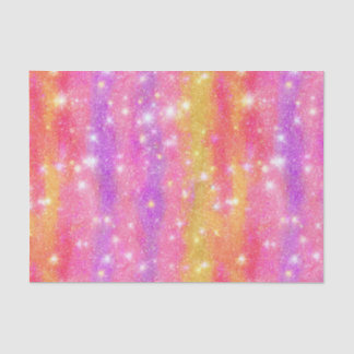 Papel De Seda Patrón de brillo de purpurina naranja rosa