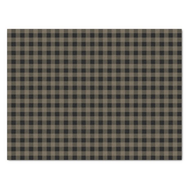 Papel de seda Cuadros Negro | Zazzle.es