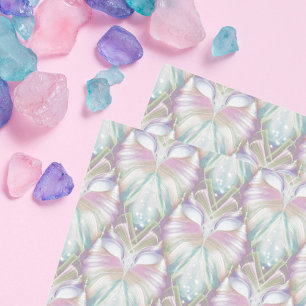 Papel De Seda Patrón de búho Oracle púrpura Pastel