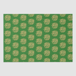 Papel De Seda Patrón de caballo celta dorado