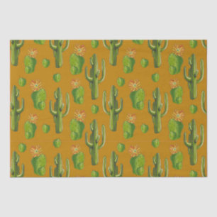 Papel De Seda Patrón de Cactus salvaje