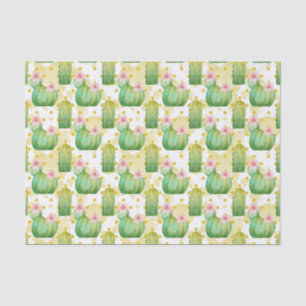 Papel De Seda Patrón de cactus silvestres tejido fiesta de acuar
