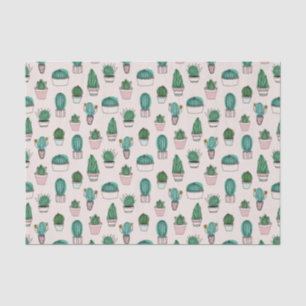 Papel De Seda Patrón de cactus suculento