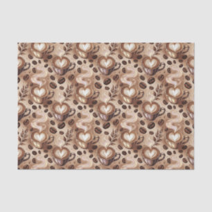 Papel De Seda Patrón de café