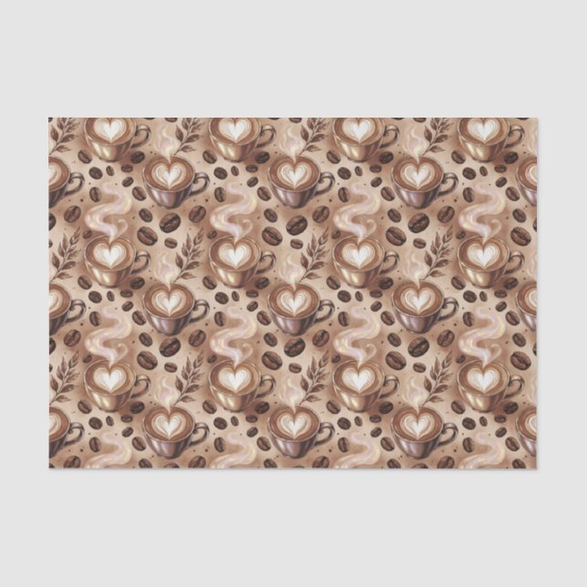 Papel De Seda Patrón de café (Anverso)