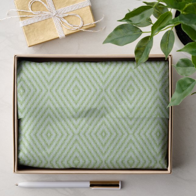 Papel De Seda Patrón de Calabacín de Rayas Verdes (Regalo )