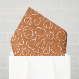 Papel De Seda Patrón de calabaza naranja Otoño Halloween Fiesta