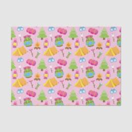 Papel De Seda Patrón de campamento de verano