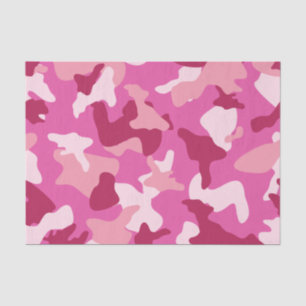Papel De Seda Patrón de camuflaje de camuflaje rosa del ejército