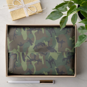 Papel De Seda Patrón de camuflaje verde, patrón militar, ejércit
