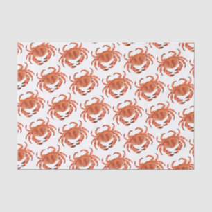 Papel De Seda Patrón de cangrejos junto al mar