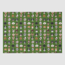 Patrón de cara de perro de los navidades