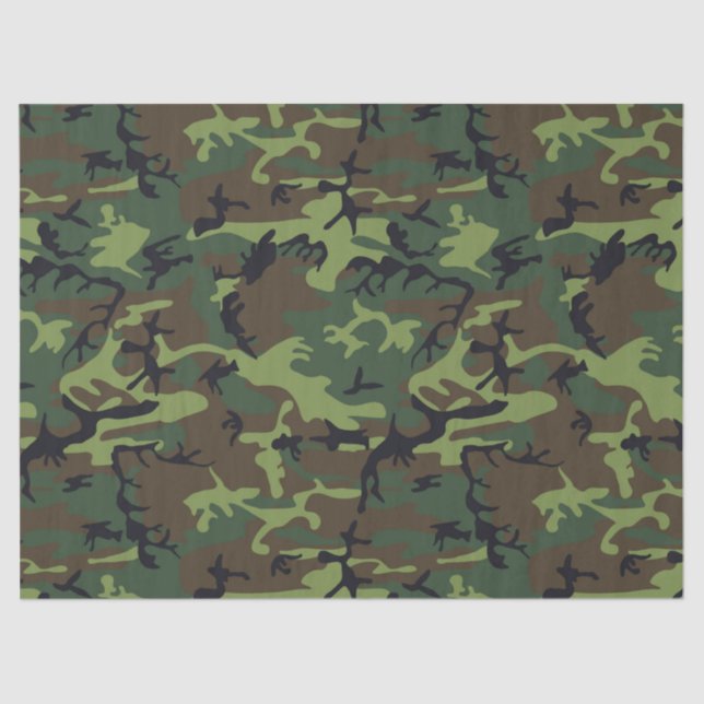 PAPEL DE SEDA PATRÓN DE CAZA CAMUFLAJE (Anverso)