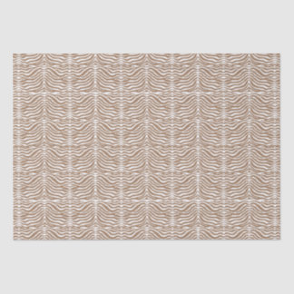 Papel De Seda Patrón de cebra marrón