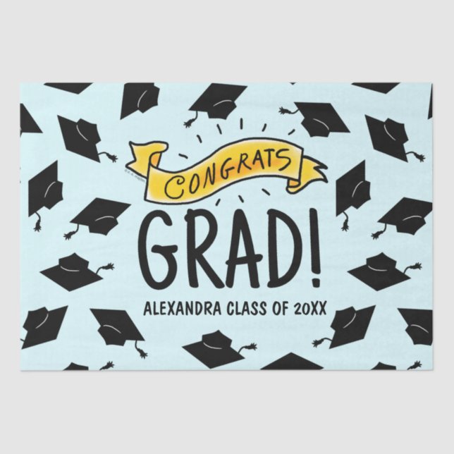 Papel De Seda Patrón de celebración de la Banner Grad Gold de Fe (Anverso)