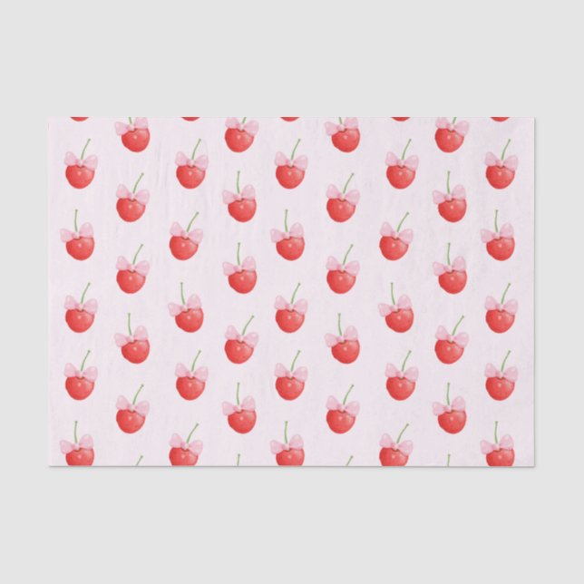 Papel De Seda Patrón de cerezo dulce (Anverso)