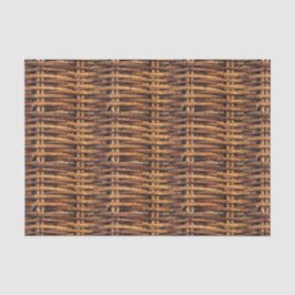 Papel De Seda Patrón de cesta de mimbre