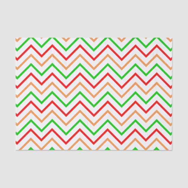 Papel De Seda Patrón de Chevron de Luz de Moda (Anverso)