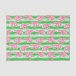 Papel De Seda Patrón de Chevron de pez dorado tropical colorido