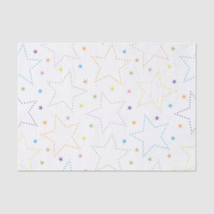 Papel De Seda Patrón de cielo estrellado mágico colorido