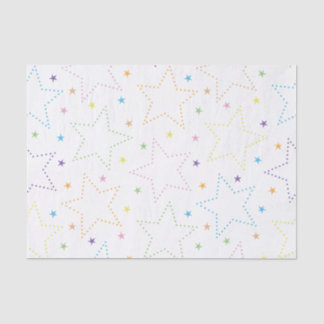 Papel De Seda Patrón de cielo estrellado mágico colorido
