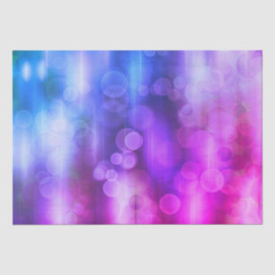 Papel De Seda Patrón de círculos abstractos rosados y púrpura