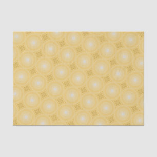 Papel De Seda Patrón de círculos amarillos