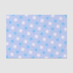 Papel De Seda Patrón de círculos azules del cielo