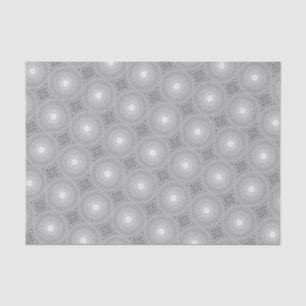 Papel De Seda Patrón de círculos de giro gris