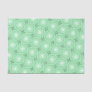 Papel De Seda Patrón de círculos verdes de primavera