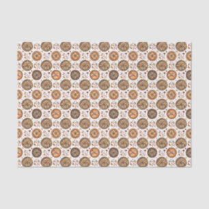 Papel De Seda Patrón de cítricos y bayas del estallido del sol d