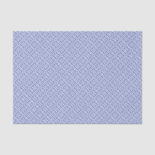 Papel De Seda Patrón de claves griegas azules reales