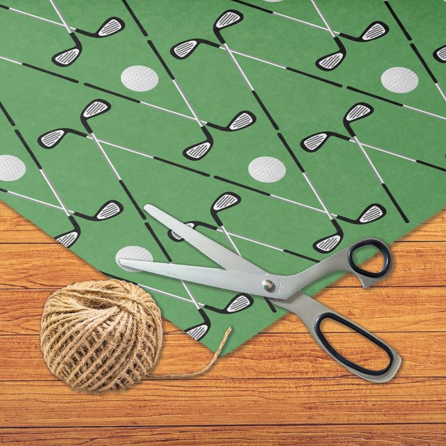 Papel De Seda Patrón de clubes cruzados de golf (Subido por el creador)