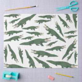 Papel De Seda Patrón de cocodrilo de lagrima