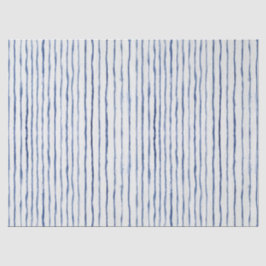 Papel De Seda Patrón de color de agua moderno rayado azul y blan