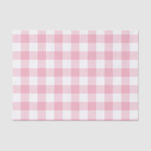 Papel De Seda Patrón de comprobación de búfalo rosa