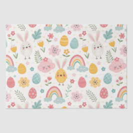 Papel De Seda Patrón de conejo de Pascua