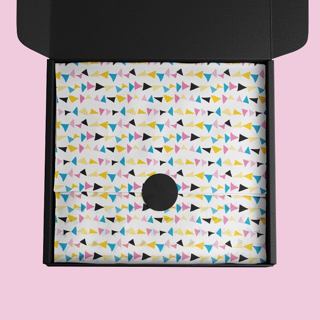 Papel De Seda Patrón de confeti geométrico moderno (Colorful abstract modern geometric confetti tissue paper)