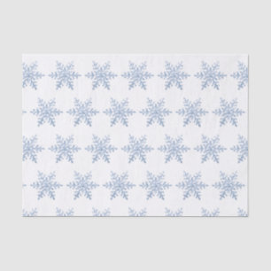 Papel De Seda Patrón de copo de nieve con purpurina