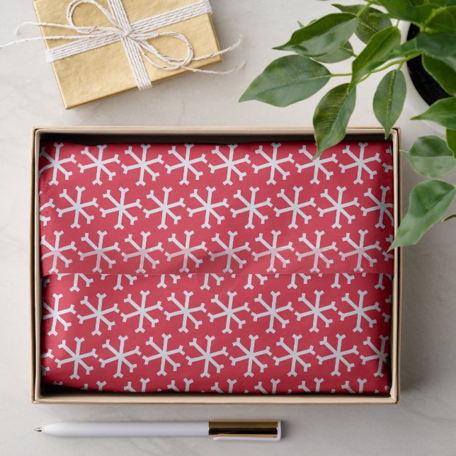 Papel De Seda Patrón de copo de nieve que cae (Regalo )