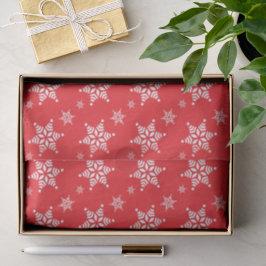 Papel De Seda Patrón de copos de nieve, copos de nieve blancos,
