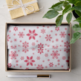 Papel De Seda Patrón de copos de nieve, copos de nieve rojos, ni