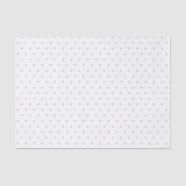 Papel De Seda Patrón de Corazón Simple (Anverso)