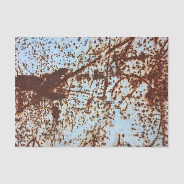 Papel De Seda Patrón de corrosión de metal oxidado blanco (Anverso)