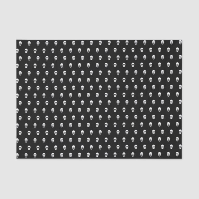 Papel De Seda Patrón de cráneo completo (Anverso)