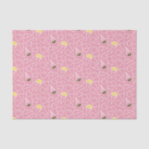 Papel De Seda Patrón de crema de hielo de verano