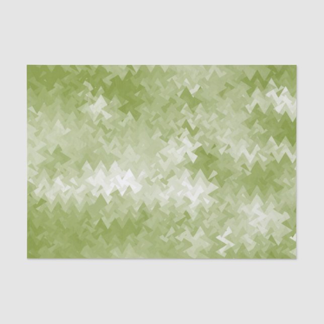 Papel De Seda Patrón de cristal verde limón (Anverso)